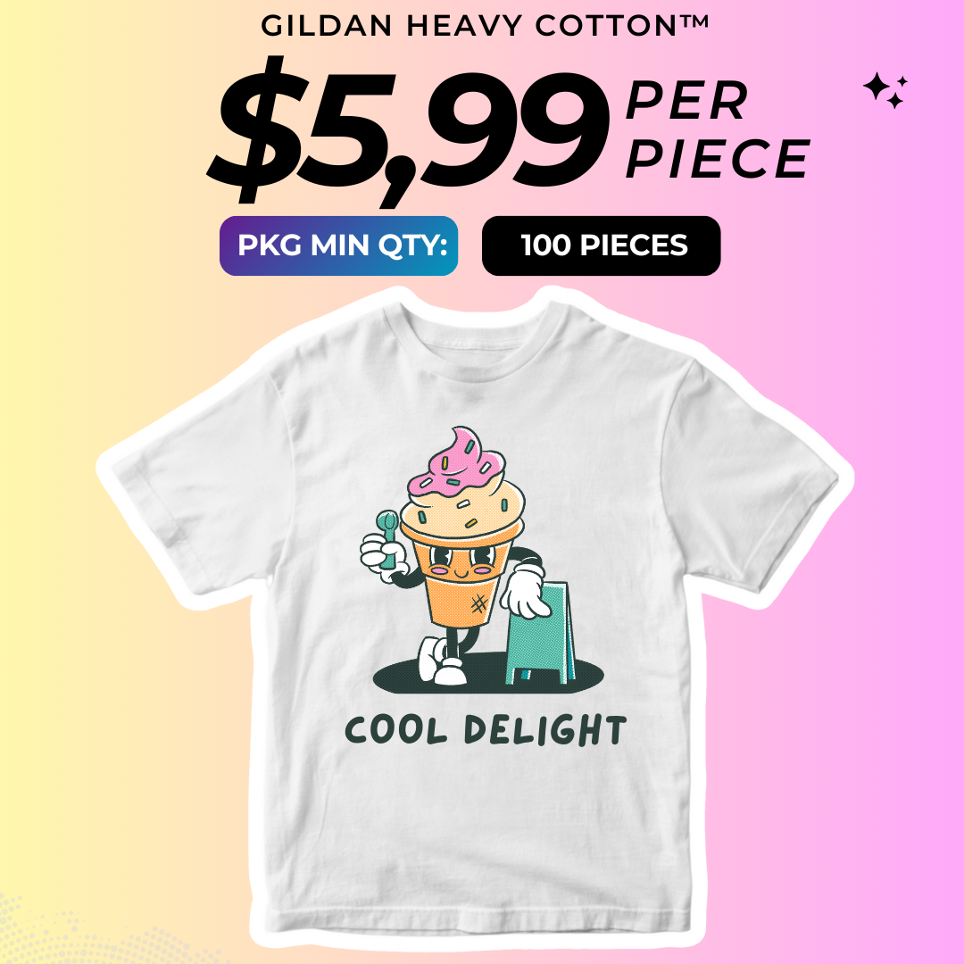 Custom T-Shirt Printing – 100 Pack Deal