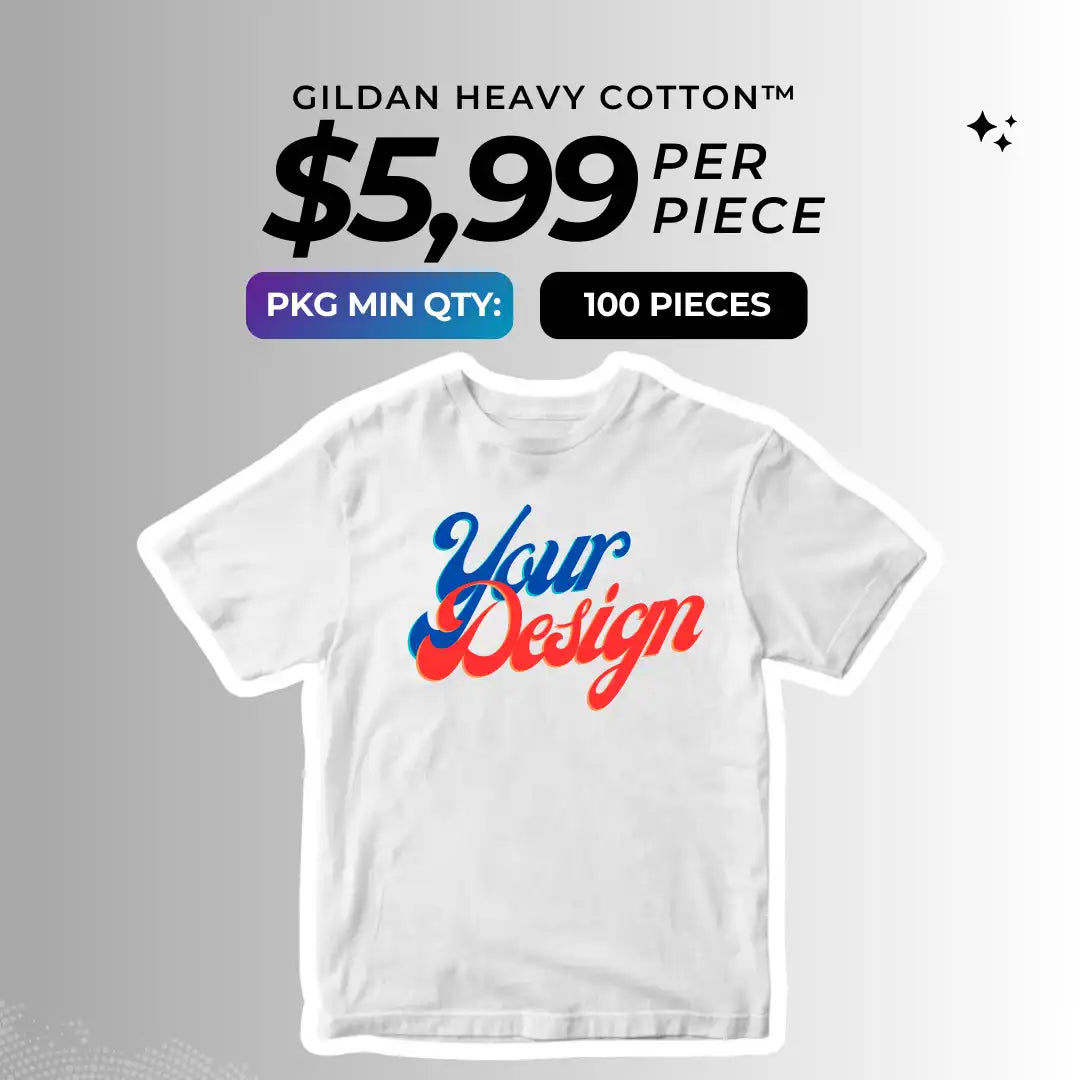 Custom T-Shirt Printing – 100 Pack Deal